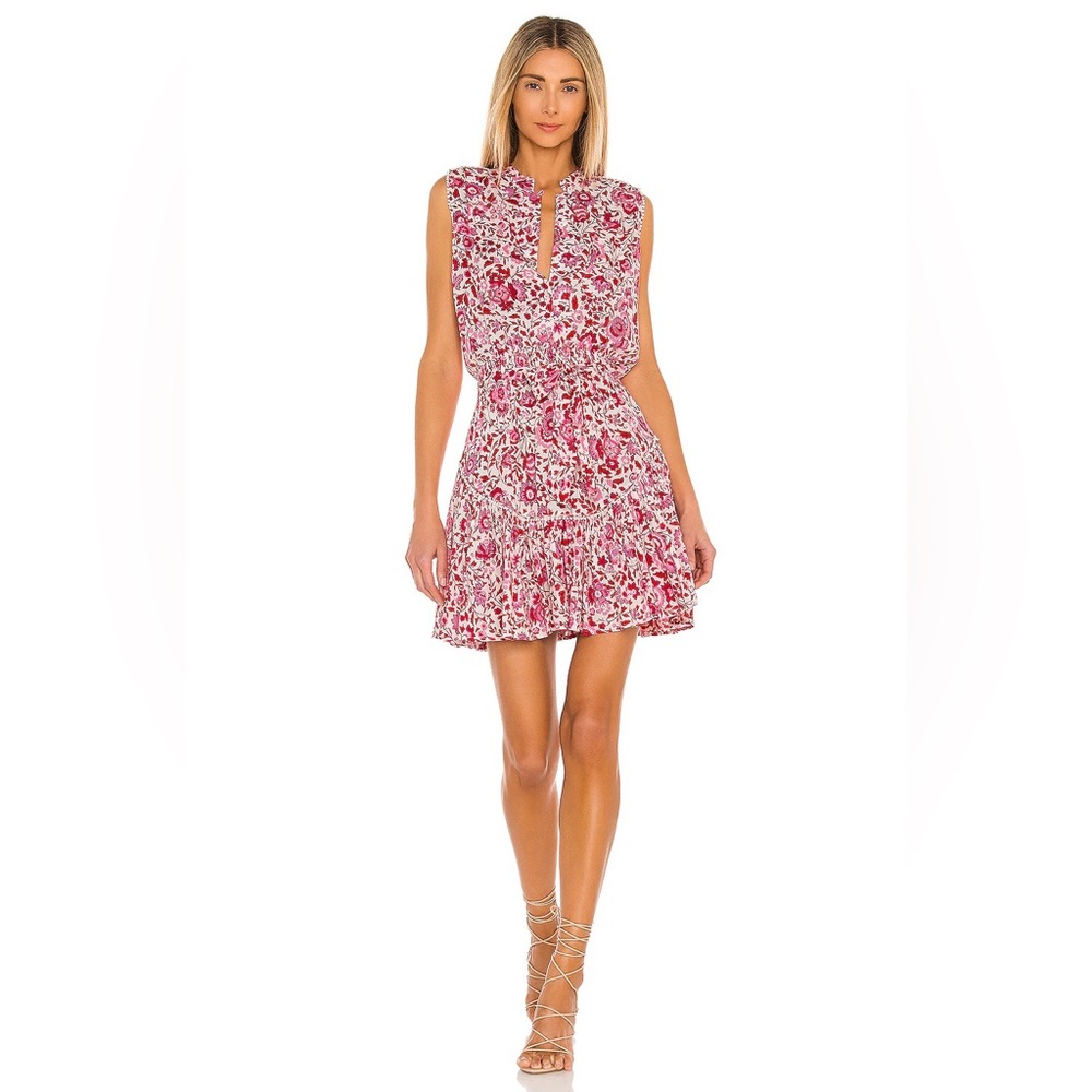 POUPETTE ST BARTH Felicia Mini dress in Celery Print